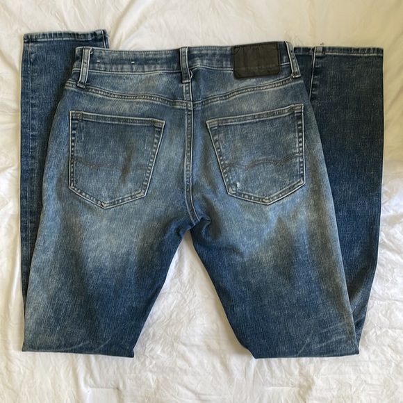 American Eagle Destroyed Slim Taper Jeans Size 29/34 - Picture 8 of 8